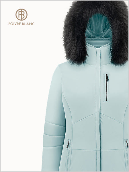 Emma stretch ski jacket - Aloe Blue