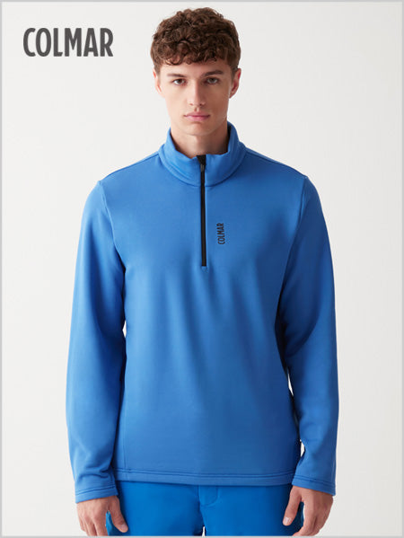 Stretch half zip sweatshirt - Abyss blue