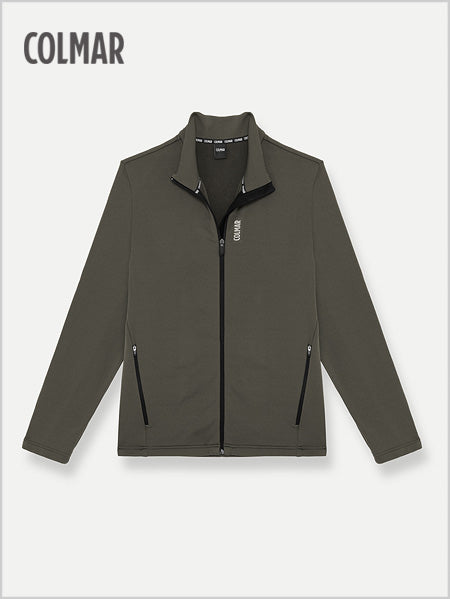Stretch full zip sweatshirt - Forest