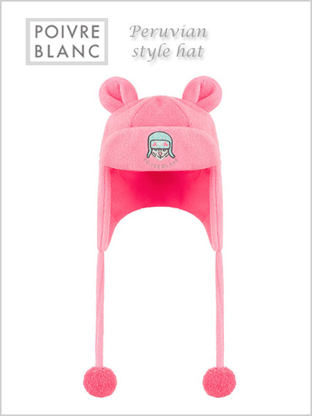 Punch Pink peru style hat - toddler / child