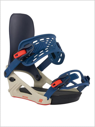 Bond Snowboard Bindings - Tan / Navy