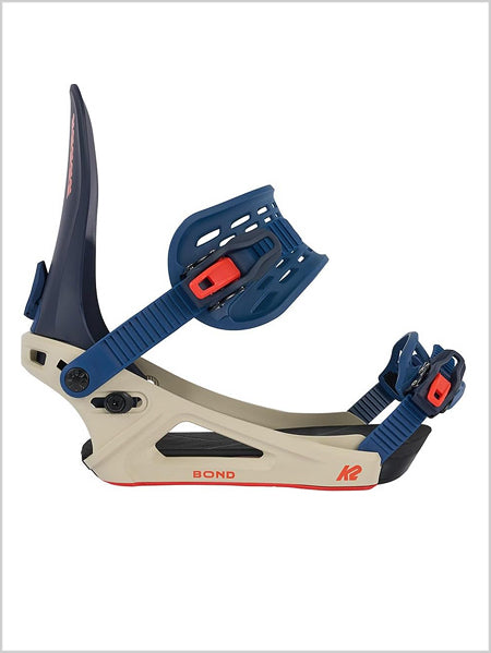 Bond Snowboard Bindings - Tan / Navy