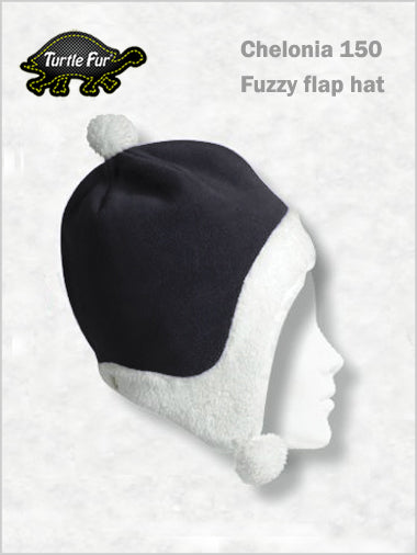 Turtle fur Chelonia 150 Fuzzy Flap hat - Black