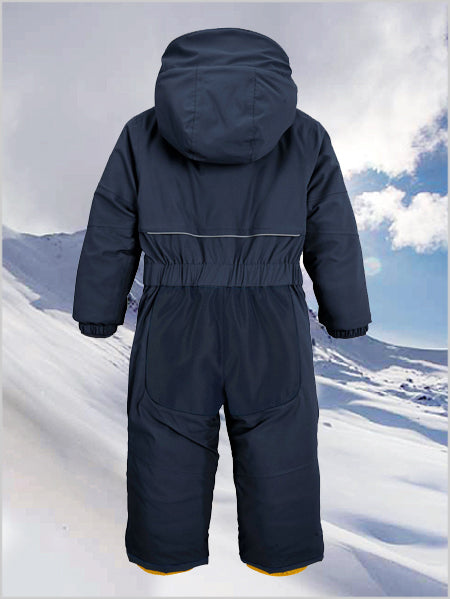 Dark blue one-piece ski suit (ages 1 - 2)