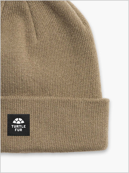 Turtle fur Explorer knit beanie - Khaki