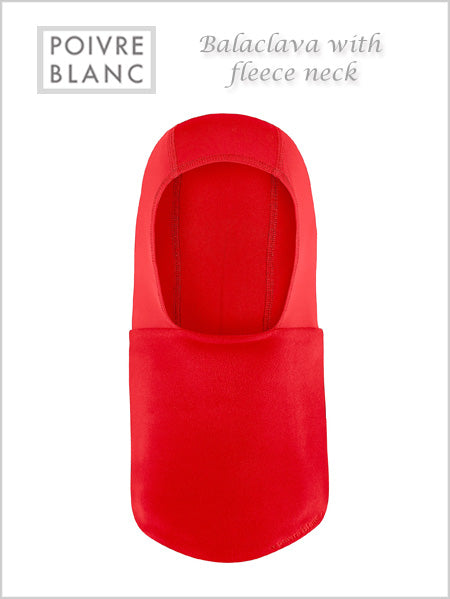Balaclava / fleece neck (Scarlet red) - child / junior