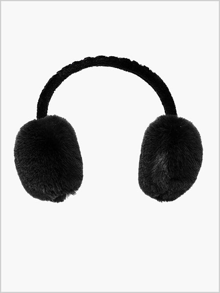 Fluffy Ear Warmers - Black