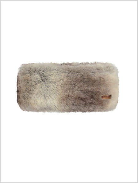 Faux Fur Headband - Heather Brown