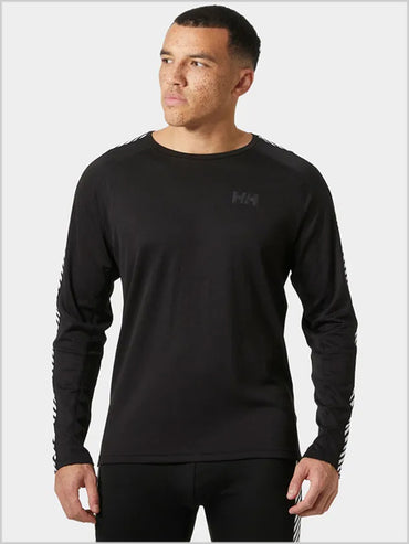 Mens - HH Lifa Stripe crew - Black