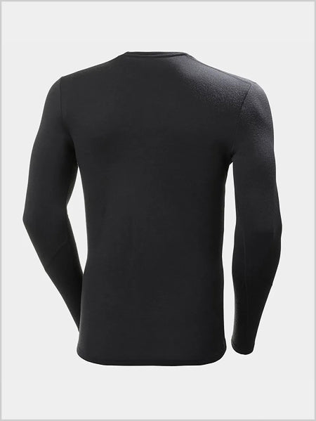 Mens - HH Merino Lifa crew top - Black