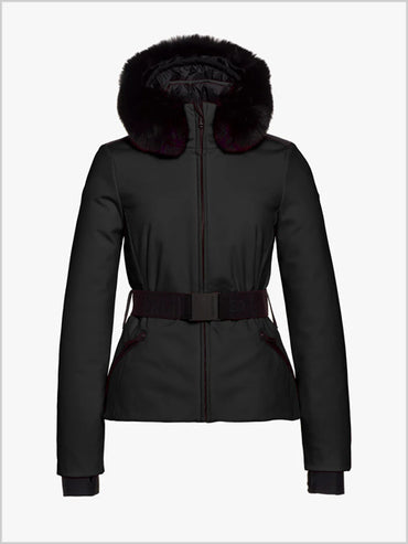 Hida faux fur ski jacket - Black