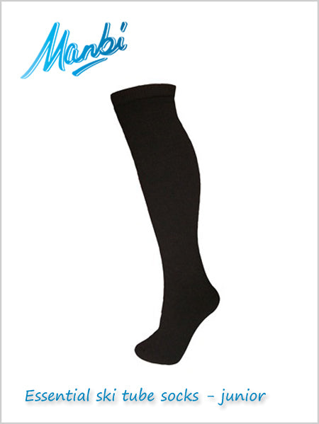 Junior Thermal ski tube socks - black
