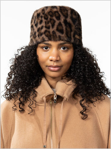 Josh hat - Print Brown