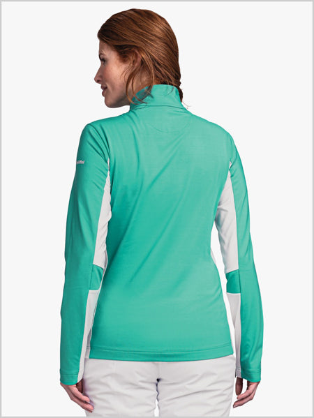 Longsleeve Fiss womens ski top - Spectra green
