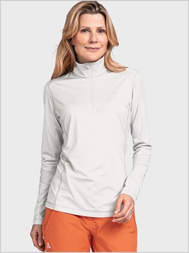 Longsleeve Lenggries womens ski top - White
