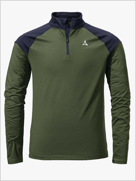Longsleeve Lenggries mens ski top - Loden green