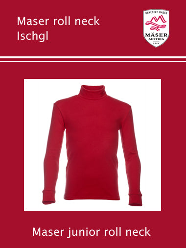 Maser Ischgl junior roll neck top - Red