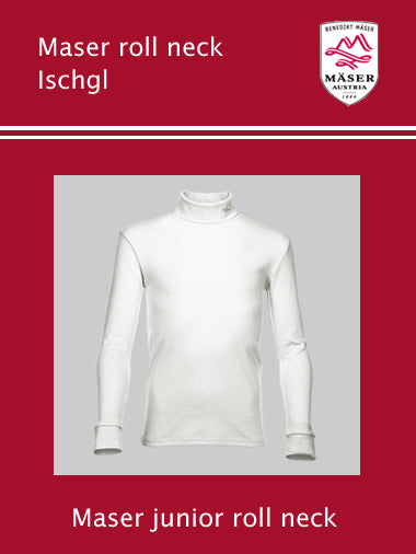 Maser Ischgl junior roll neck top - White