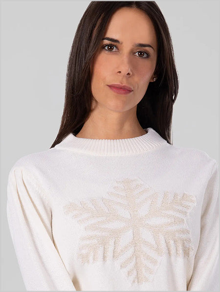 Penda 2 Merino pullover - white