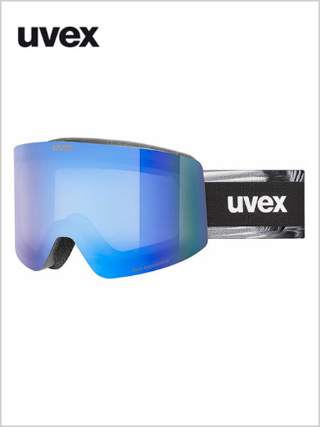 Provoqe FM goggles - Black, Mirror Blue lens