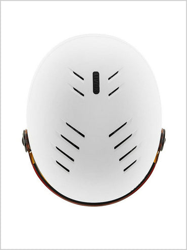 Rocket Jr Visor helmet - white matt (mirror blue lens)