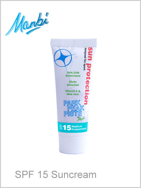 Factor 15 suncream tube