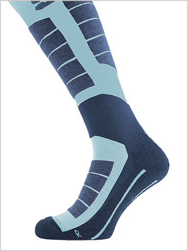 Merino ski socks - Blue