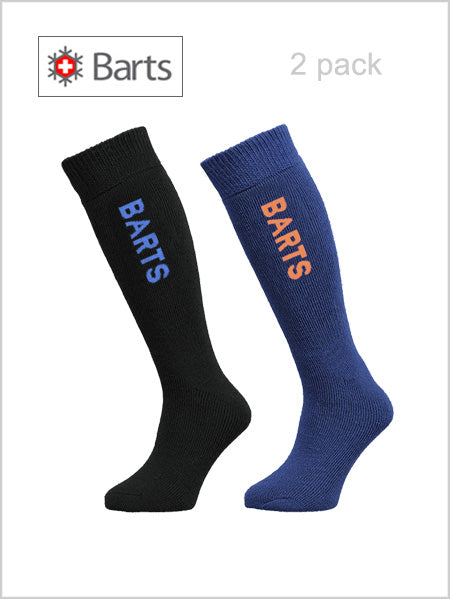 Barts basic ski sock 2 pack - kids - Black & Blue