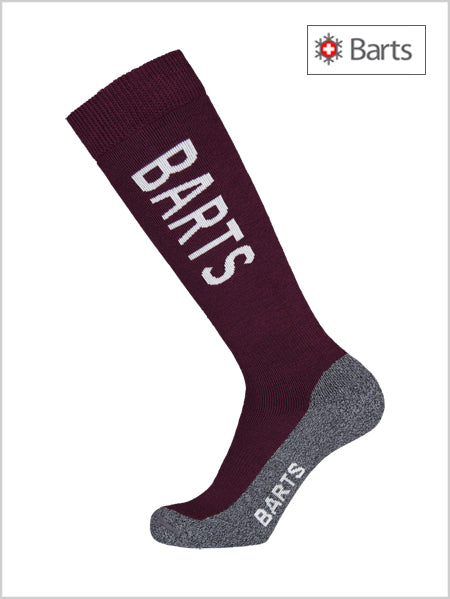 Basic Skisock Uni merino (Aubergine) - kids / adults