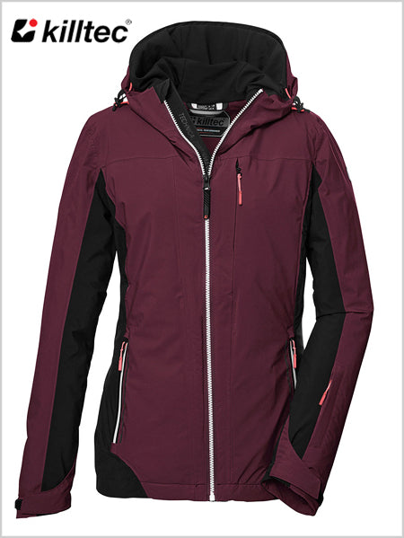 Slim line ski jacket - Plum (size 16)