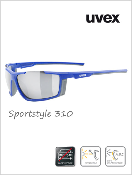 Sportstyle 310 sunglasses blue (silver mirror lens) - cat 4