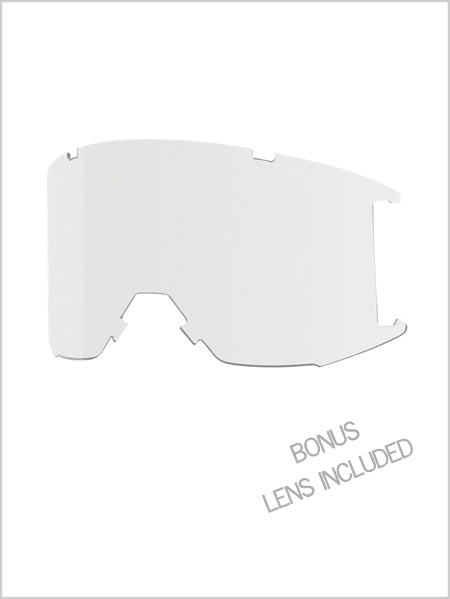 Squad - Slate + ChromaPop™ Red Mirror Lens + clear bonus lens