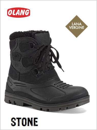 STONE mens snow boots