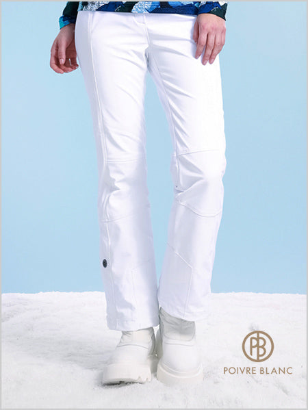 Ladies stretch ski pants WHITE - short