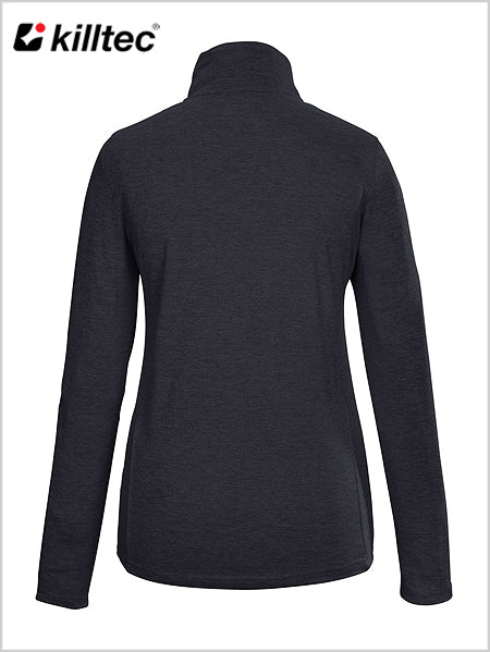 Womens stretch ski top - Black-blue (sizes 8-18)