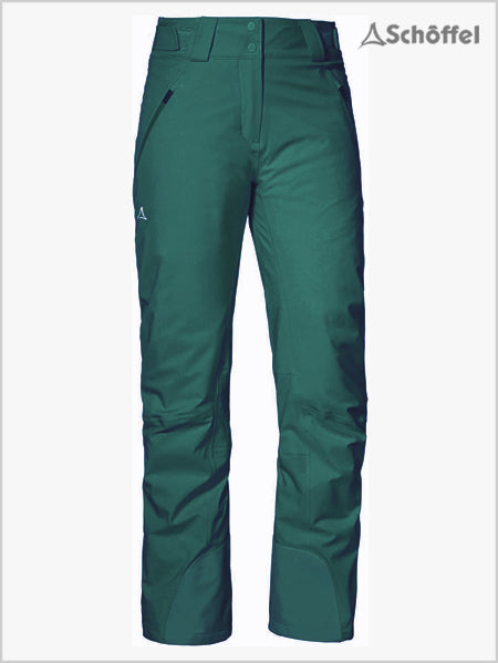 Weissach womens ski pants - Psychotropical Green