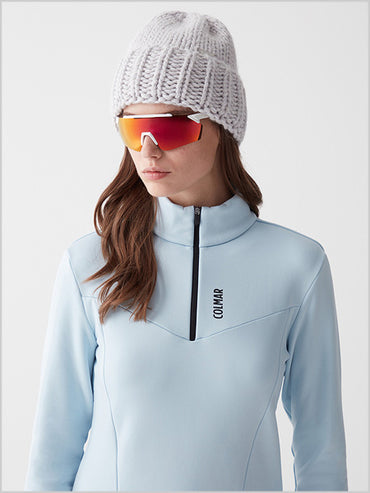 Colmar womens half zip sweatshirt - Angelic blue