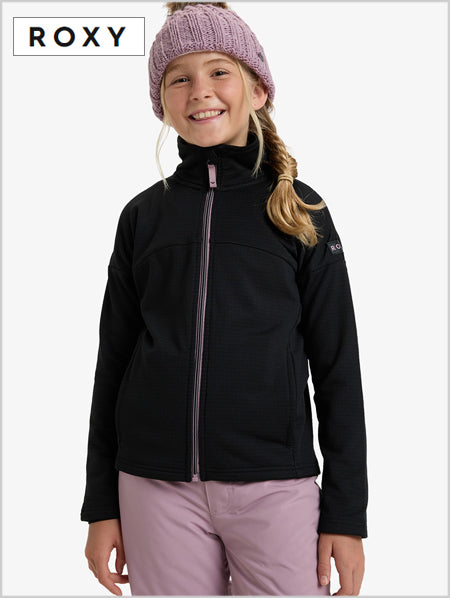 Sidley Girl full zip Fleece - True Black