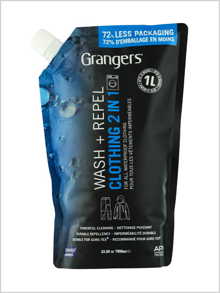 Wash + Repel Clothing 2 in 1 - 1 litre ECO POUCH