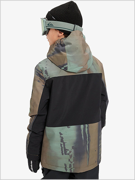 Side Hit Block jacket - Bloomfade Dark Ivy