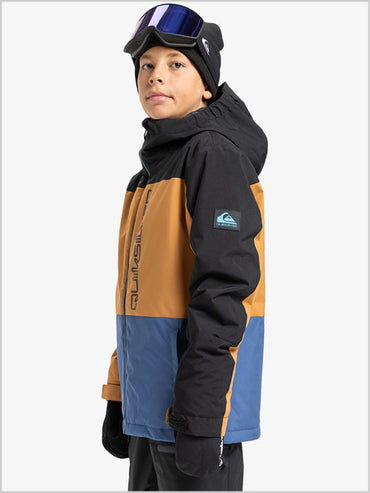 Side Hit Block jacket - True Navy