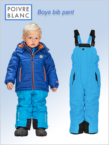 Boys bib pant - Krypton blue