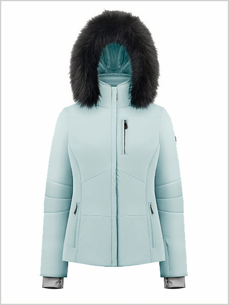 Emma stretch ski jacket - Aloe Blue