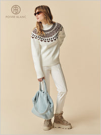 Amber ski sweater - White
