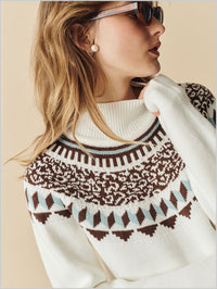 Amber ski sweater - White