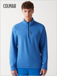 Stretch half zip sweatshirt - Abyss blue