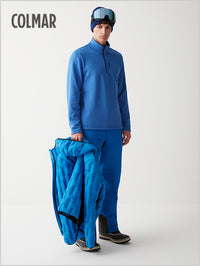 Stretch half zip sweatshirt - Abyss blue