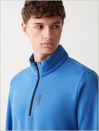 Stretch half zip sweatshirt - Abyss blue