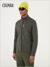 Stretch full zip sweatshirt - Forest