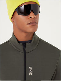 Stretch full zip sweatshirt - Forest